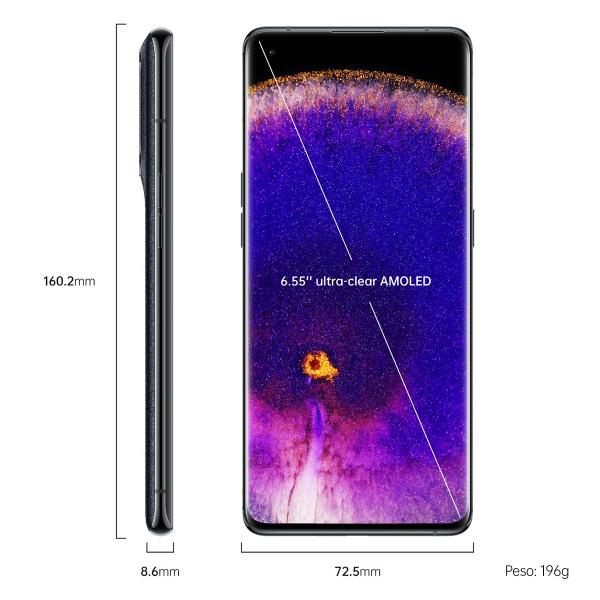 OPPO Find X5 16,6 cm (6.55") Doppia SIM Android 12 5G USB tipo-C 8 GB 256 GB 4800 mAh Nero - EUROBABYLON