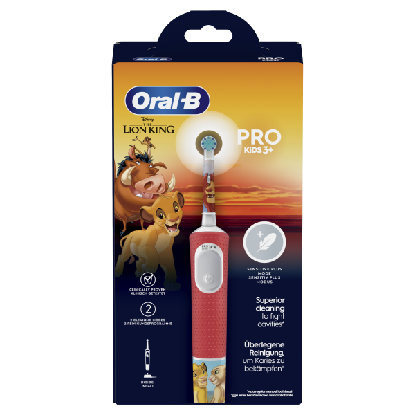 Oral-B Kids VITALITYPROLIONK spazzolino elettrico Bambino Spazzolino rotante-oscillante Multicolore - EUROBABYLON