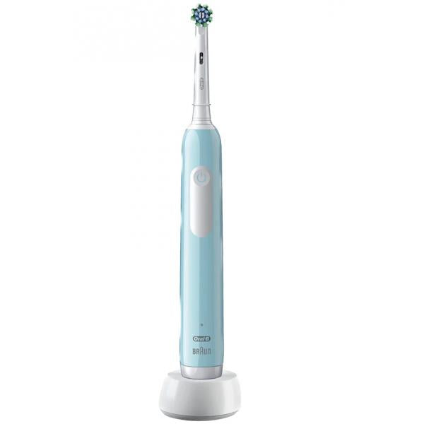 Oral-B Pro 1 Cross Action Adulto Spazzolino rotante Blu, Bianco - EUROBABYLON