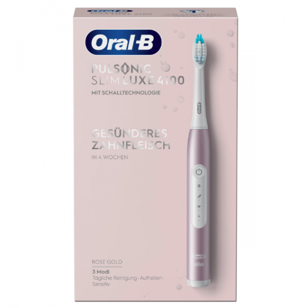 Oral-B Pulsonic Slim Luxe 4100 Adulto Spazzolino elettrico sonico Rose Gold - EUROBABYLON