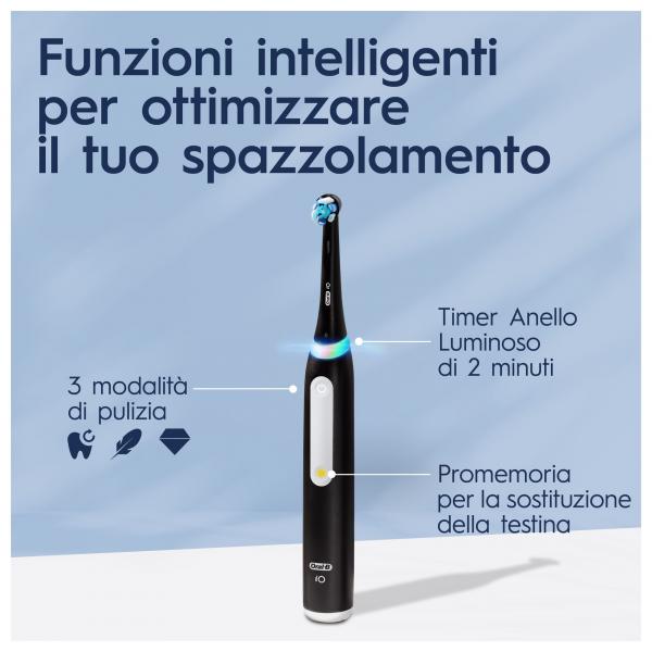 Oral-B Spazzolino Elettrico iO 3 Nero, 1 Testina - EUROBABYLON