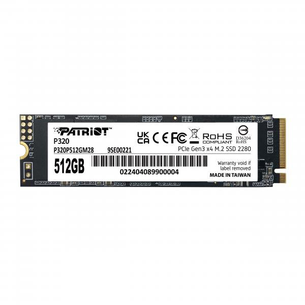 Patriot Memory P320 512 GB M.2 PCI Express 3.0 NVMe - EUROBABYLON