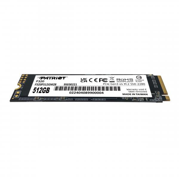 Patriot Memory P320 512 GB M.2 PCI Express 3.0 NVMe - EUROBABYLON