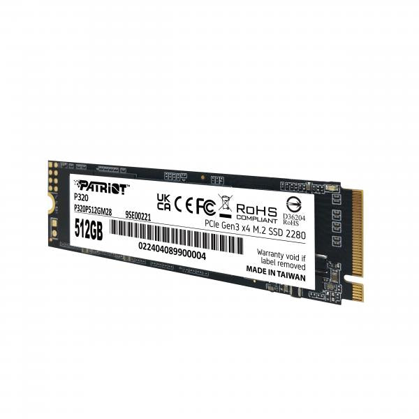 Patriot Memory P320 512 GB M.2 PCI Express 3.0 NVMe - EUROBABYLON