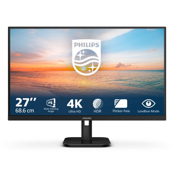 Philips 27E1N1800A/00 Monitor PC 68,6 cm (27") 3840 x 2160 Pixel 4K Ultra HD LED Nero - EUROBABYLON