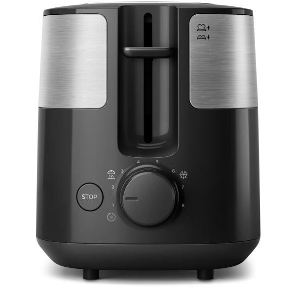 Philips Daily Collection HD2516/90 Tostapane - 2 fette, fessura ampia, metallo - EUROBABYLON