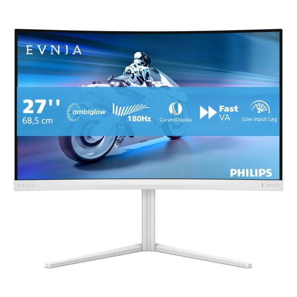 Philips Evnia 5000 27M2C5201L/00 LED display 68,6 cm (27") 1920 x 1080 Pixel Full HD LCD Bianco - EUROBABYLON