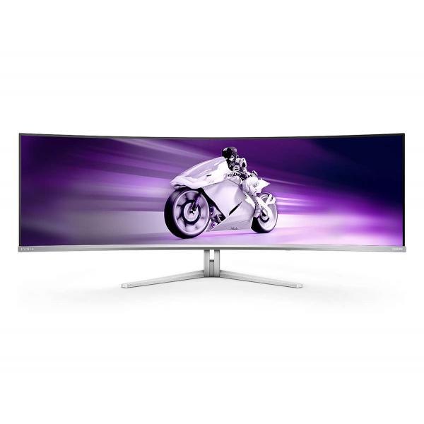 Philips Evnia 8000 49M2C8900/00 Monitor PC 124,2 cm (48.9") 5120 x 1440 Pixel Dual QHD QD-OLED Bianco - EUROBABYLON