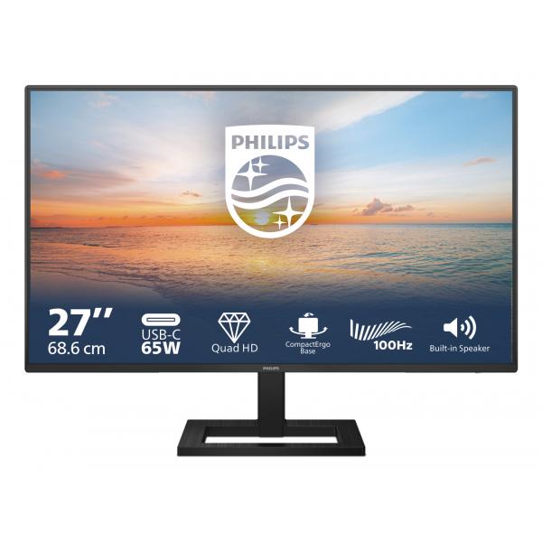 Philips Serie 1000 27E1N1600AE/00 Monitor PC 68,6 cm (27") 2560 x 1440 Pixel Quad HD LCD Nero - EUROBABYLON