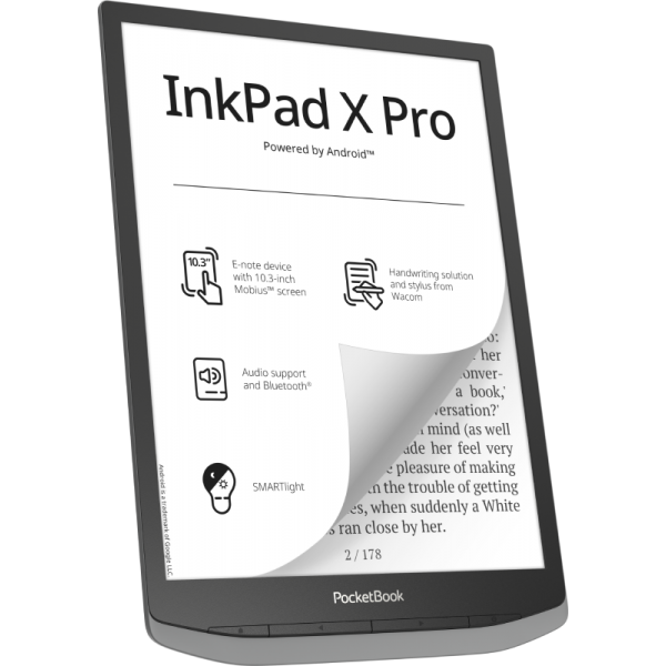 PocketBook InkPad X Pro lettore e-book Touch screen 32 GB Wi-Fi Grigio - EUROBABYLON