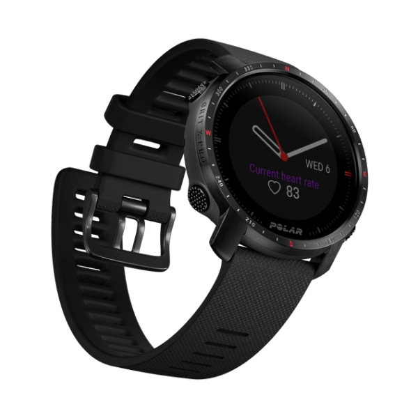 Polar Grit X Pro Titan 3,05 cm (1.2") MIP 47 mm Digitale 240 x 240 Pixel Touch screen Nero GPS (satellitare) - EUROBABYLON
