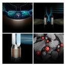 Purificatore d'aria Dyson PH2 Humanity + Cool De-Nox con ventilatore e purificatore d'aria colore bianco/oro - EUROBABYLON