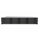 QNAP TS-1273AU-RP-8G server NAS e di archiviazione Armadio (2U) Ryzen Embedded V1500B 8 GB DDR4 0 TB QNAP QTS Alluminio, Nero - EUROBABYLON