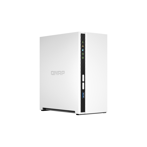 QNAP TS-233 server NAS e di archiviazione Mini Tower ARM Cortex-A55 2 GB 0 TB QNAP QTS Bianco - EUROBABYLON