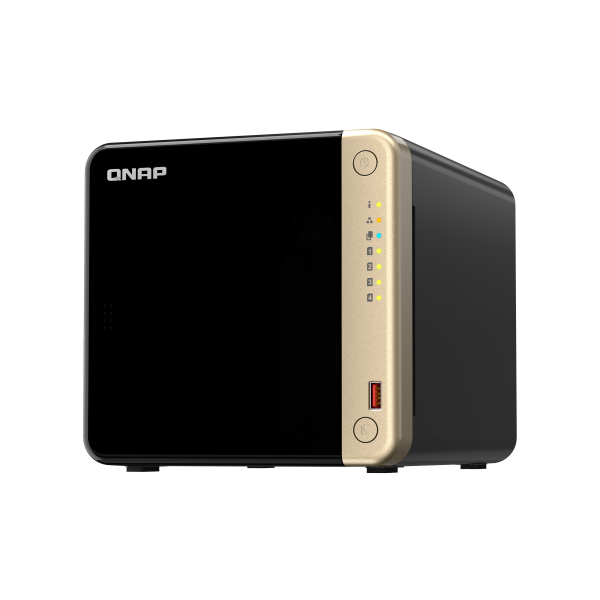 QNAP TS-464 NAS Tower Intel Celeron N5095 8 GB DDR4 QNAP QTS Nero - EUROBABYLON