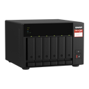 QNAP TS-673A NAS Tower Ryzen Embedded V1500B 8 GB DDR4 0 TB QNAP Turbo System Nero - EUROBABYLON