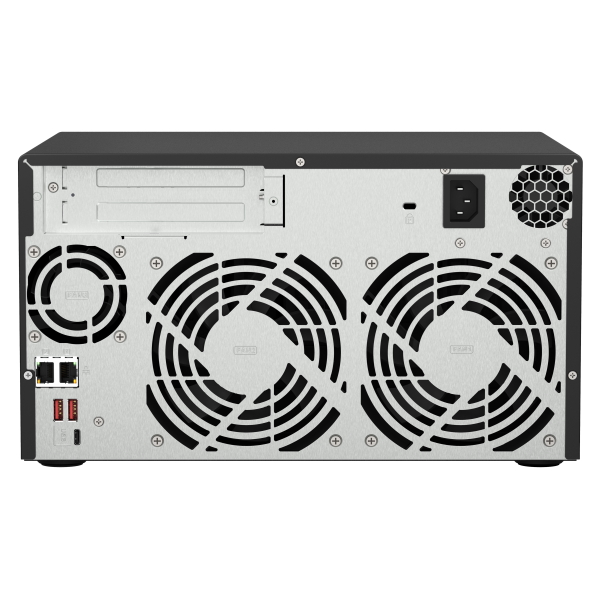 QNAP TS-873A NAS Tower Ryzen Embedded V1500B 8 GB DDR4 0 TB QNAP Turbo System Nero - EUROBABYLON