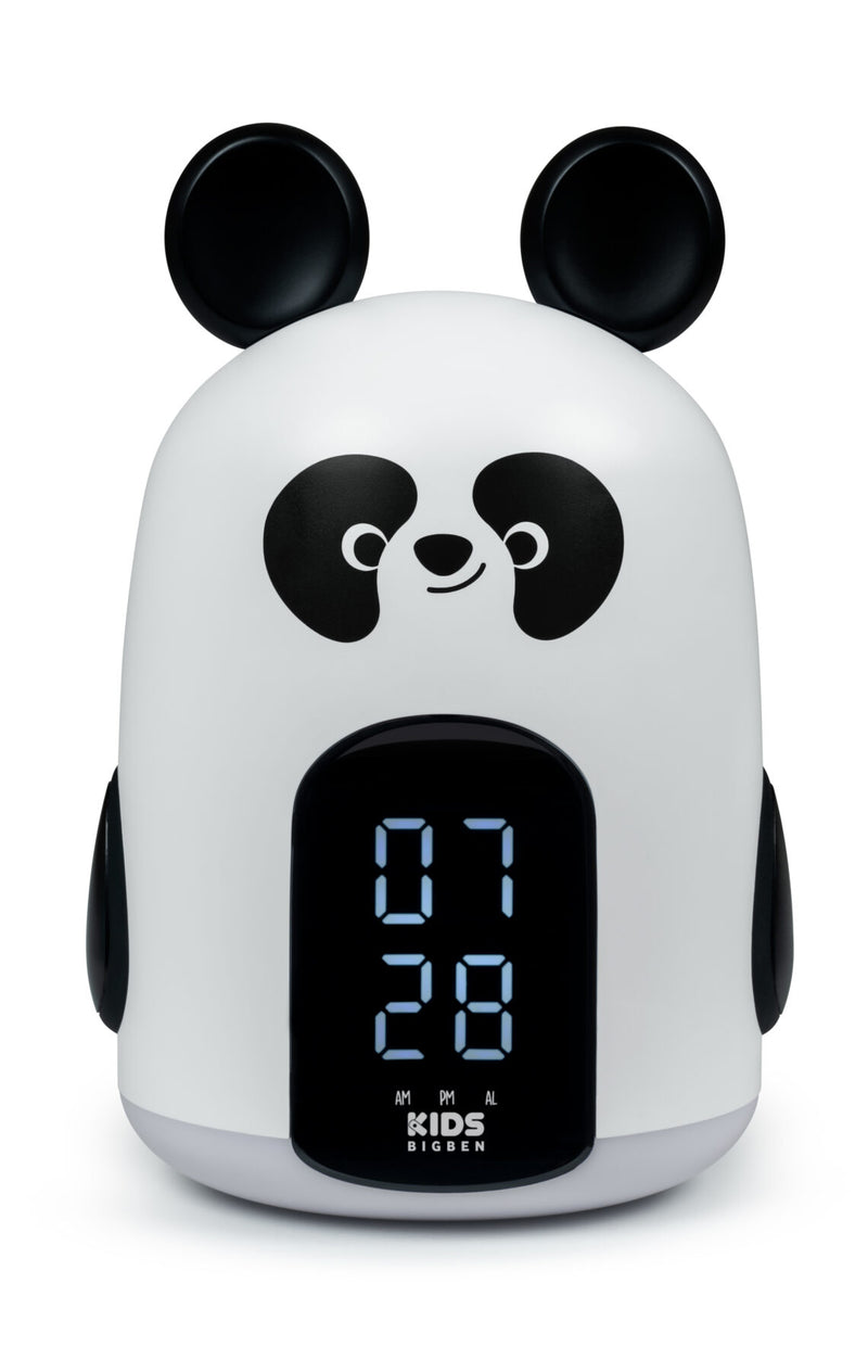 BIGBEN KIDS ALARM CLOCK WITH NIGHT LIGHT WITH THREE BLACK AND WHITE PANDA SOUNDS RKIDSPANDA - EUROBABYLON