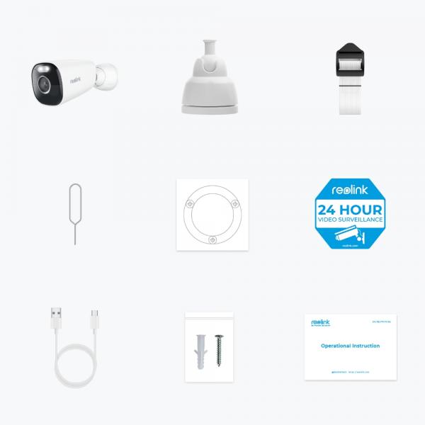 Reolink Argus Series B340 Bullet (shape) Telecamera di sicurezza IP Interno e esterno 2880 x 1620 Pixel Parete - EUROBABYLON