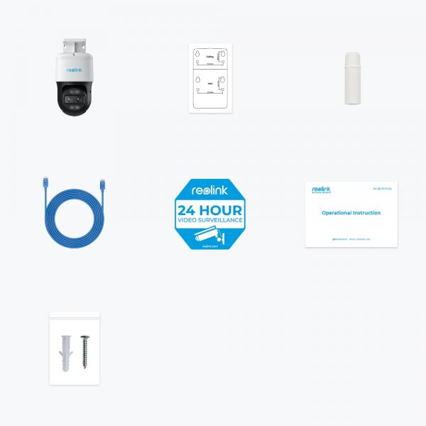 Reolink TrackMix Series P760 Cupola Telecamera di sicurezza IP Interno e esterno 3840 x 2160 Pixel Soffitto/muro - EUROBABYLON