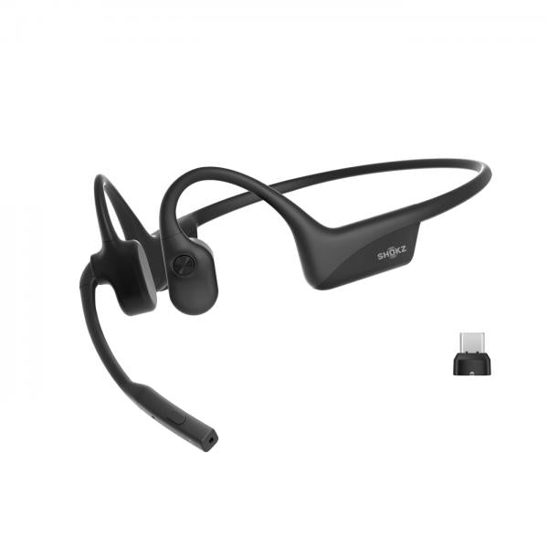SHOKZ OpenComm2 UC 2025 Upgrade Auricolare Wireless A clip Ufficio Bluetooth Nero - EUROBABYLON