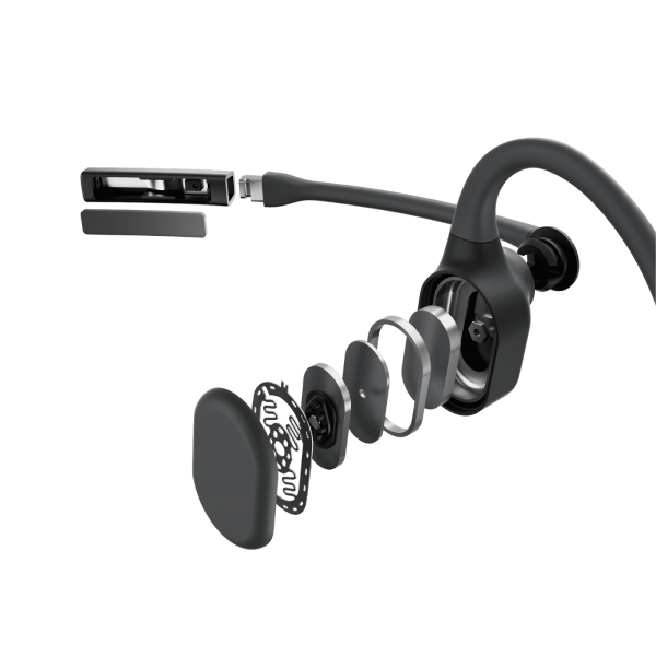 SHOKZ OpenComm2 UC 2025 Upgrade Auricolare Wireless A clip Ufficio Bluetooth Nero - EUROBABYLON