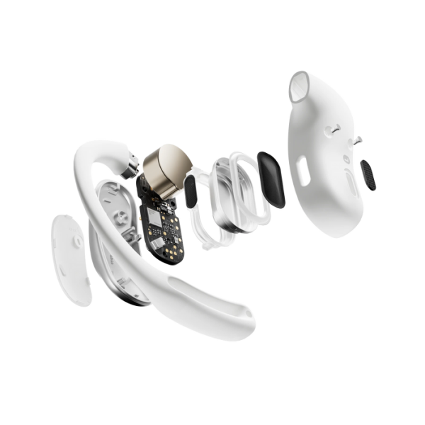 SHOKZ OpenFit Air, weiss Auricolare Wireless A clip Chiamate/Musica/Sport/Tutti i giorni Bluetooth Bianco - EUROBABYLON