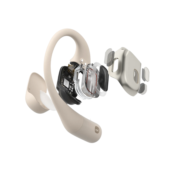 SHOKZ OpenFit Cuffie Wireless A clip Chiamate/Musica/Sport/Tutti i giorni Bluetooth Bianco - EUROBABYLON