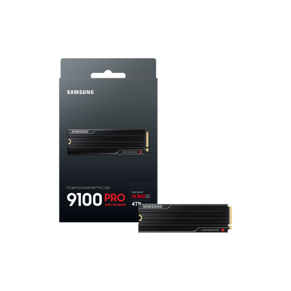 Samsung 9100 PRO Heatsink PCIe 5.0 NVMe M.2 SSD - 4 TB - EUROBABYLON