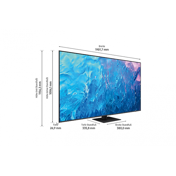 Samsung GQ85Q70CAT 2,16 m (85") 4K Ultra HD Smart TV Wi-Fi Grigio, Titanio - EUROBABYLON