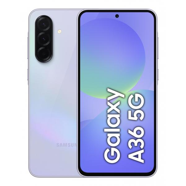 Samsung Galaxy A36 5G, Smartphone con Funzioni intelligenti, Display Super AMOLED 6.7, 8GB RAM, 256GB, Camera 50MP, Batteria 5.000 mAh, IP67, Awesome Lavender - EUROBABYLON