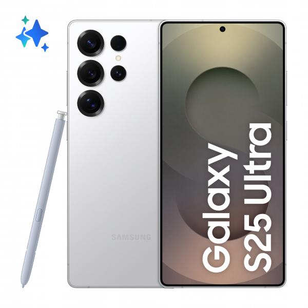 Samsung Galaxy S25 Ultra 17,5 cm (6.9") Doppia SIM Android 15 5G USB tipo-C 12 GB 256 GB 5000 mAh Argento, Bianco - EUROBABYLON