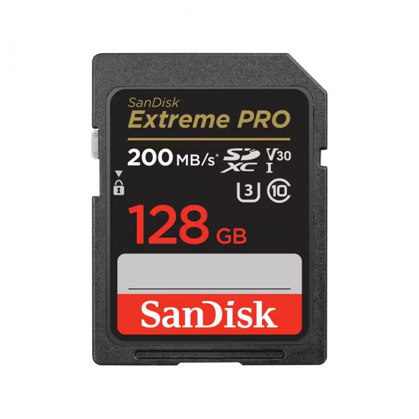 SanDisk Extreme PRO SD 128GB C10 UHS-I SDXC 200MB/s - EUROBABYLON