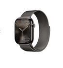 Apple Watch Series 10 LTE 46mm Cassa in titanio color ardesia con cinturino milanese color ardesia - M/L