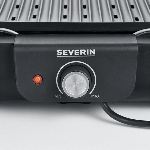 Severin PG 8556 barbecue per l'aperto e bistecchiera Grill Da tavolo Elettrico Nero, Acciaio inox 2300 W - EUROBABYLON