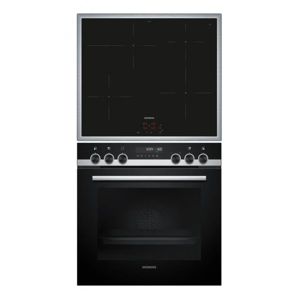 Siemens HE578BBS4 + EI645CFB6E set di elettrodomestici da cucina Piano cottura a induzione Forno elettrico - EUROBABYLON