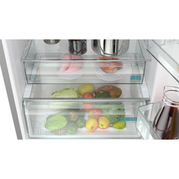 Siemens iQ300 KG49NXIBF frigorifero con congelatore Libera installazione 440 L B Acciaio inossidabile - EUROBABYLON