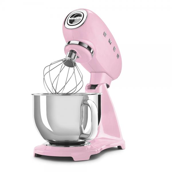 Smeg Impastatrice Full Color 50's Style  Rosa LUCIDO  SMF03PKEU - EUROBABYLON