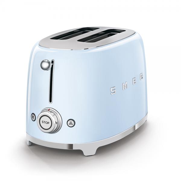 Smeg Tostapane 50's Style  Azzurro LUCIDO 2x2  TSF01PBEU - EUROBABYLON