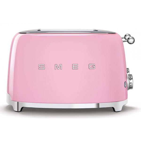Smeg Tostapane 50's Style  Rosa LUCIDO 4x4  TSF03PKEU - EUROBABYLON