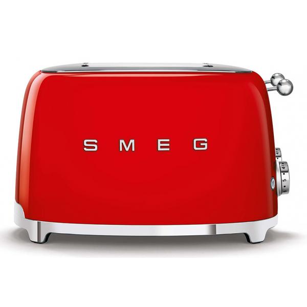 Smeg Tostapane 50's Style  Rosso LUCIDO 4x4  TSF03RDEU - EUROBABYLON