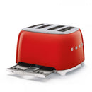 Smeg Tostapane 50's Style  Rosso LUCIDO 4x4  TSF03RDEU - EUROBABYLON