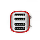 Smeg Tostapane 50's Style  Rosso LUCIDO 4x4  TSF03RDEU - EUROBABYLON