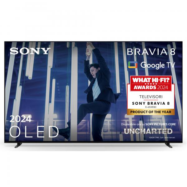 Sony BRAVIA 8 165,1 cm (65") 4K Ultra HD Smart TV Wi-Fi Nero, Argento - EUROBABYLON