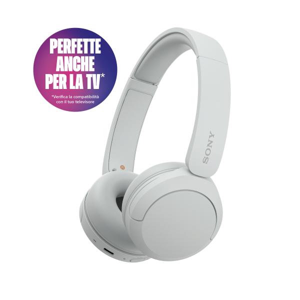 Sony Cuffie Wir/BT Mic WH-CH520 White - EUROBABYLON
