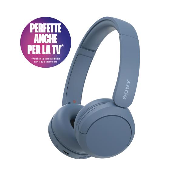 Sony Cuffie Wir/BT Mic WH-CH520L Blue - EUROBABYLON
