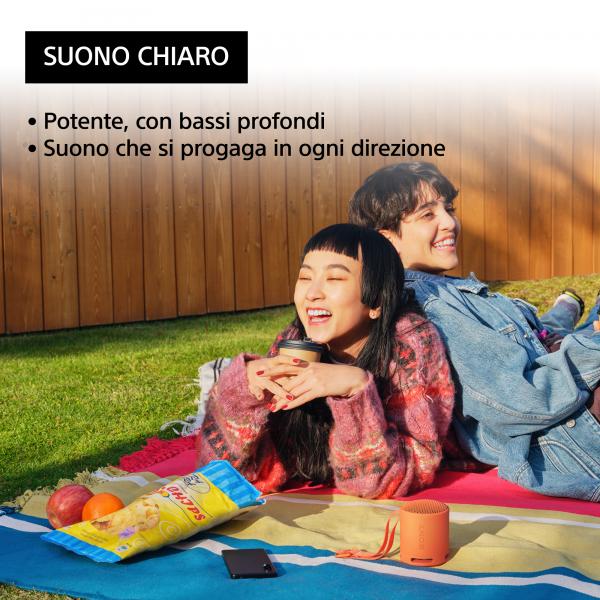 Sony SRS-XB100 Speaker Wireless Bluetooth Arancione - EUROBABYLON