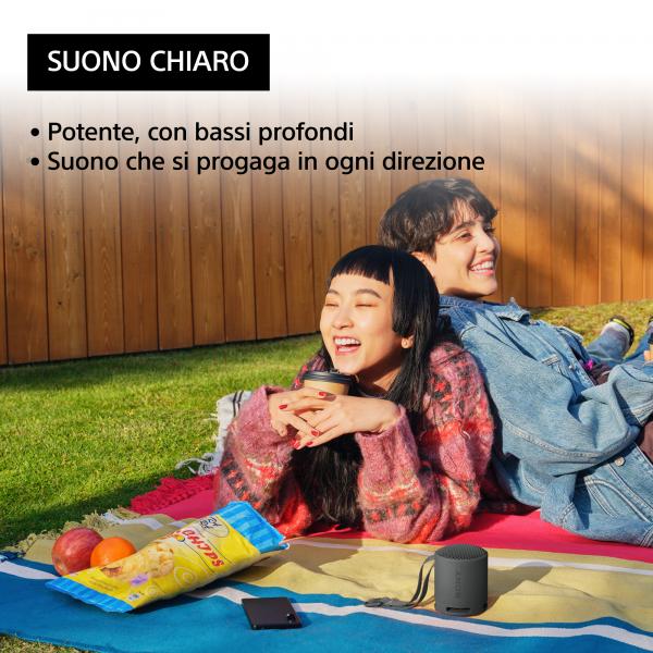 Sony SRS-XB100 Speaker Wireless Bluetooth Nero - EUROBABYLON