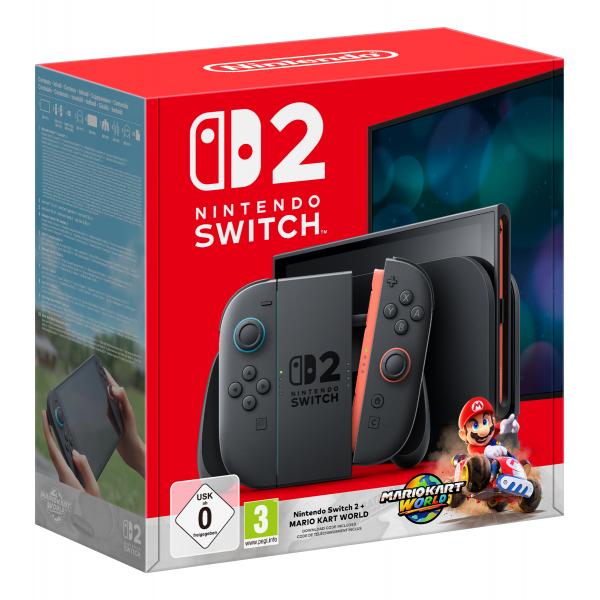 Switch 2 Console Black + Mario Kart World - EUROBABYLON