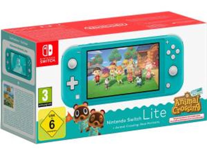Switch lite Console Animal Crossing Turquoise - EUROBABYLON